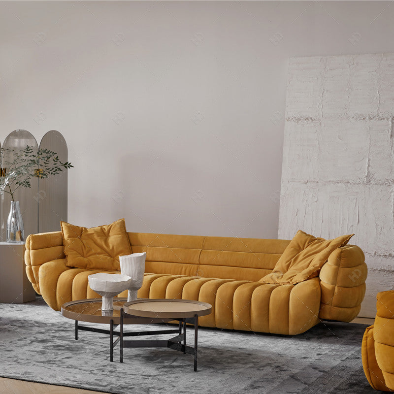 Boat leather sofa