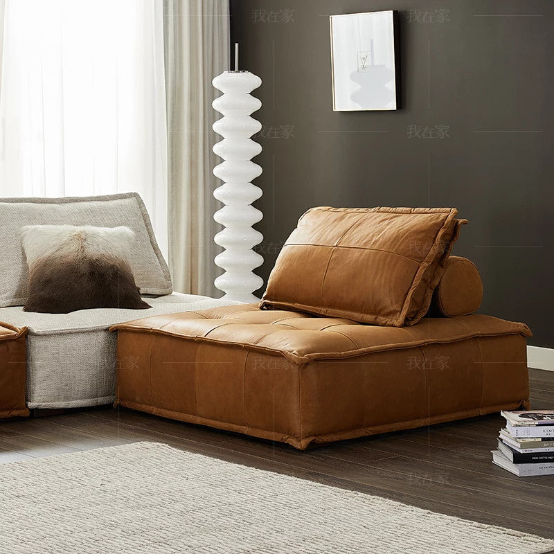 Niawan leather sofa