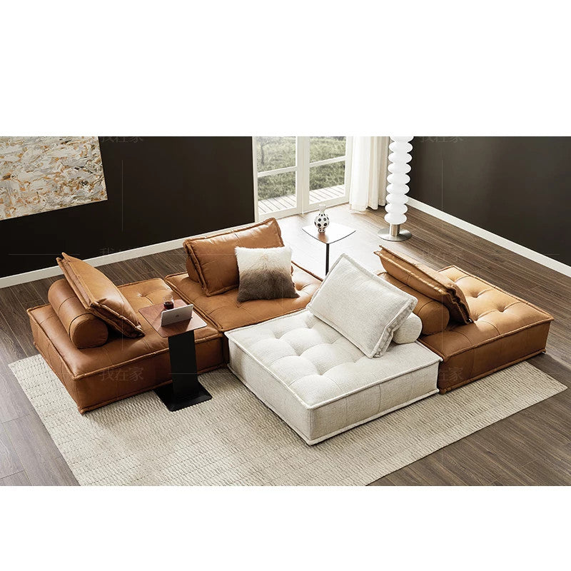 Niawan leather sofa