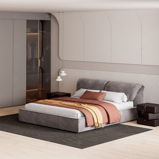 The ear leather double bed