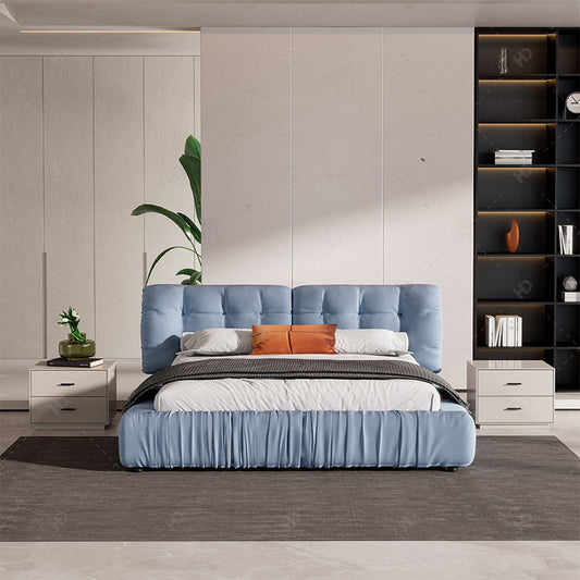 The clouds cloth art double bed