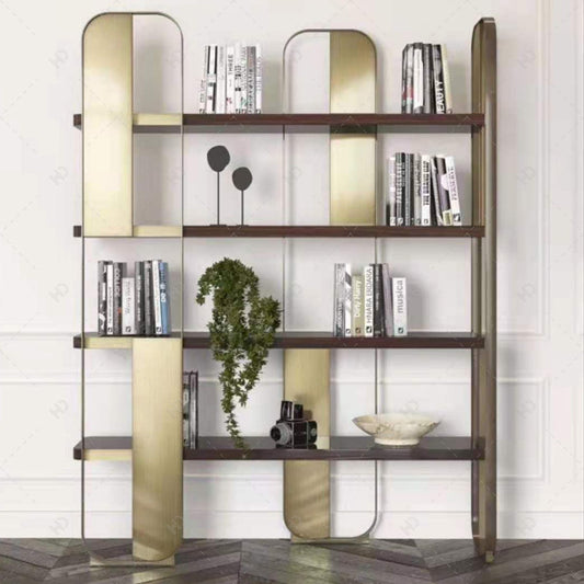 Near a bookcase